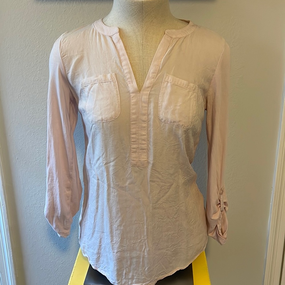 💕BOGO💕Ann Taylor Loft light pink 3/4 sleeve top